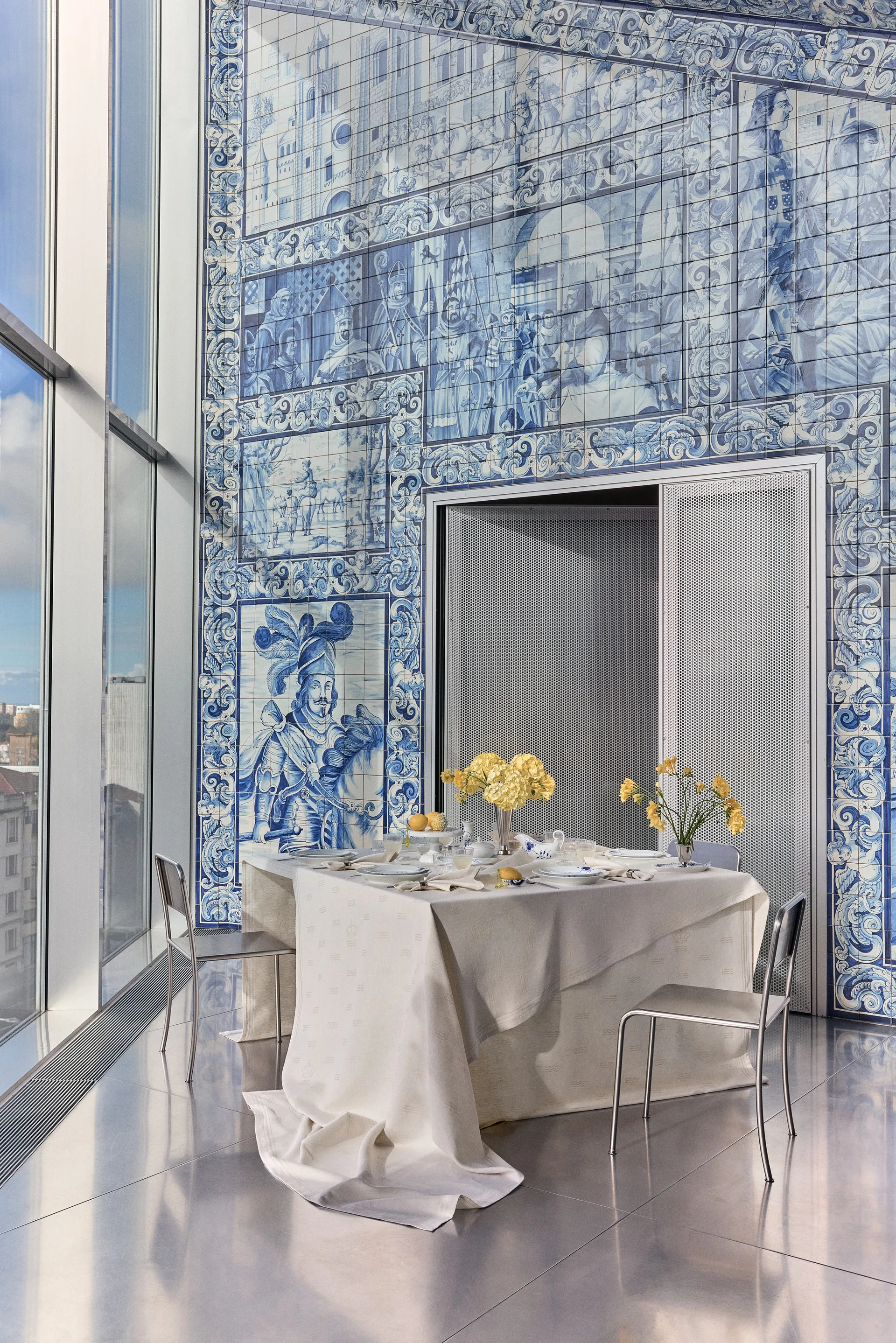 Blue Fluted Mega såskanna med lock 0,33 L, White-blue Royal Copenhagen