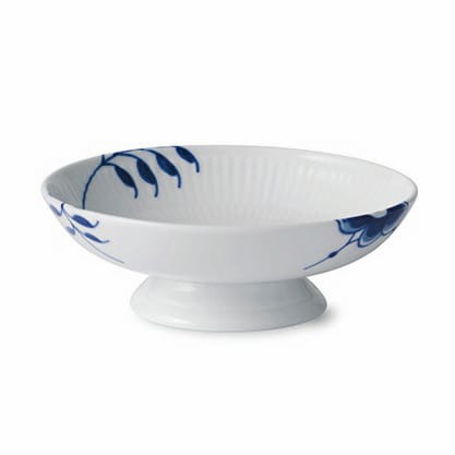 Blue Fluted Mega skål på fot, 17 cm Royal Copenhagen