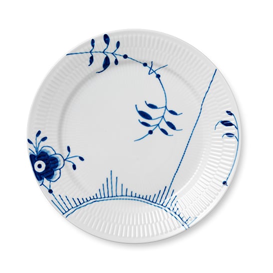 Royal Copenhagen Blue Fluted Mega tallrik 2 27 cm | Skandinavisk Design | Assietter | Blå