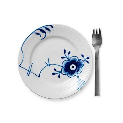 Blue Fluted Mega tallrik 6, Ø 17 cm Royal Copenhagen