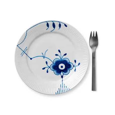 Blue Fluted Mega tallrik 6, Ø 19 cm Royal Copenhagen