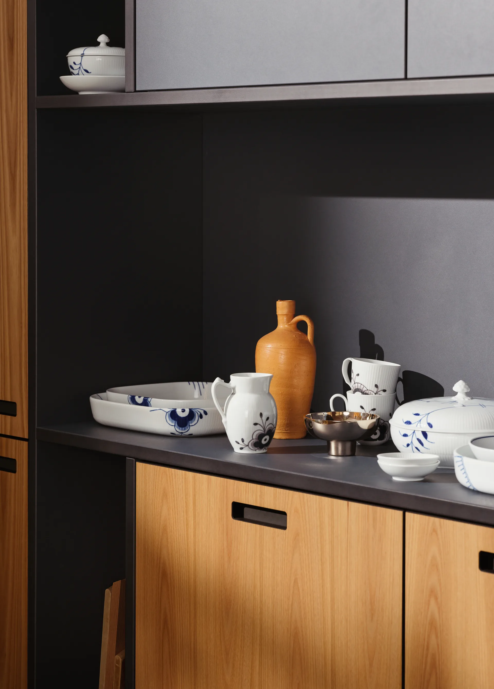 Blue Fluted Mega ugnsform fyrkantig, 30x30 cm Royal Copenhagen