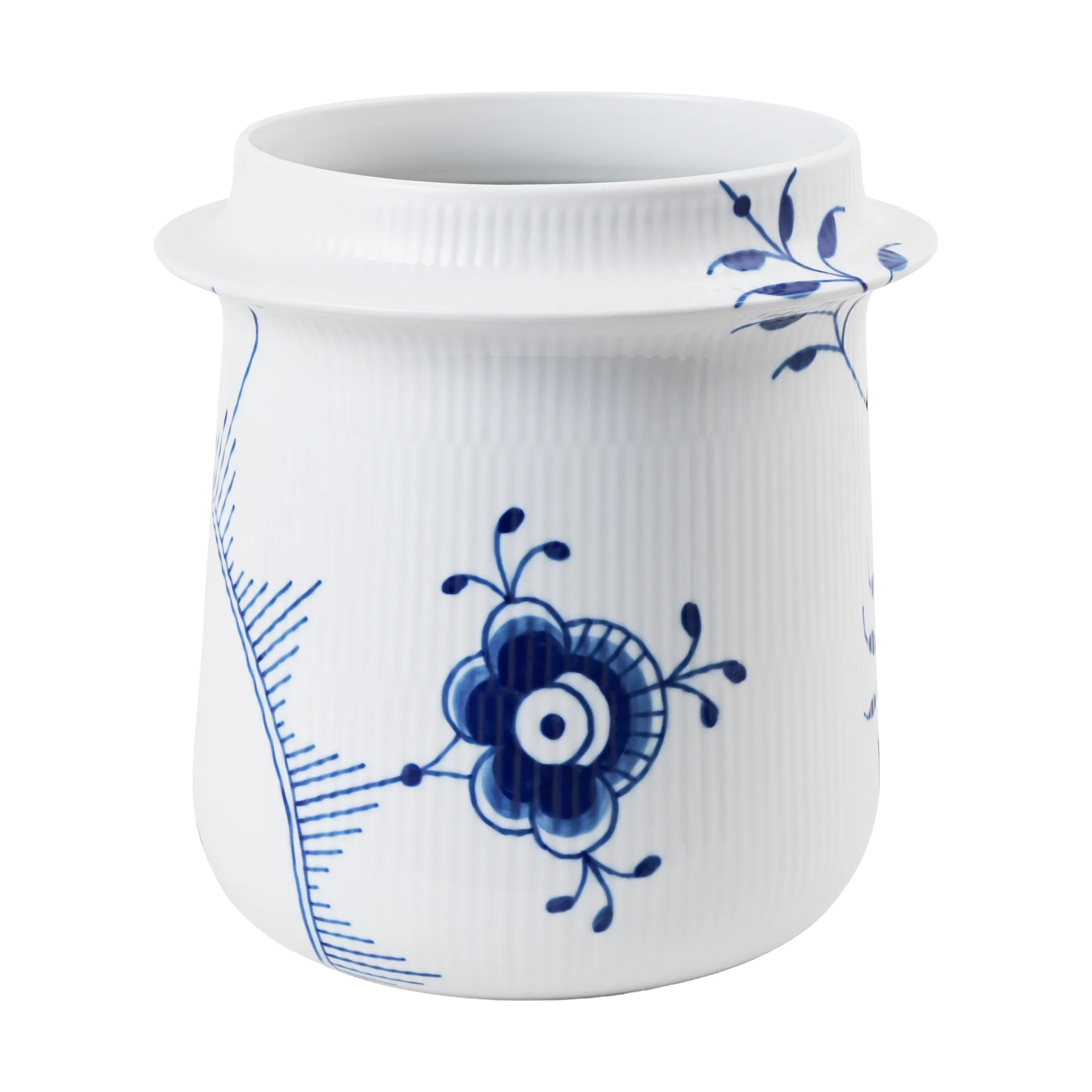 Blue Fluted Mega vinkylare 21,5 cm, White-blue Royal Copenhagen