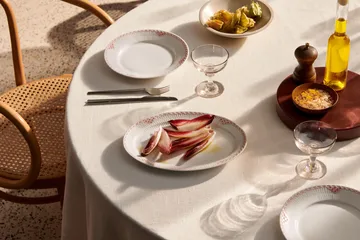 Coral Lace ovalt fat 21x28,5 cm - Korall-vit - Royal Copenhagen