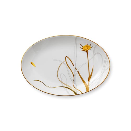 Flora fat oval 26 cm - Maskros - Royal Copenhagen