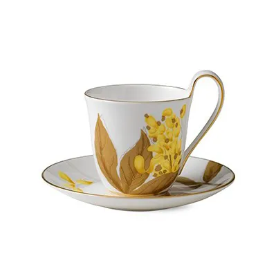 Flora kopp och fat, gullregn Royal Copenhagen