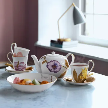 Flora kopp och fat - gullregn - Royal Copenhagen