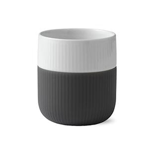 Fluted Contrast mugg - anthracite (mörkgrå) - Royal Copenhagen