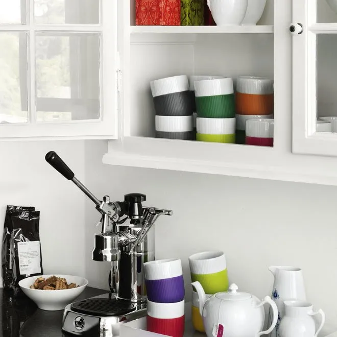 Fluted Contrast mugg, anthracite (mörkgrå) Royal Copenhagen