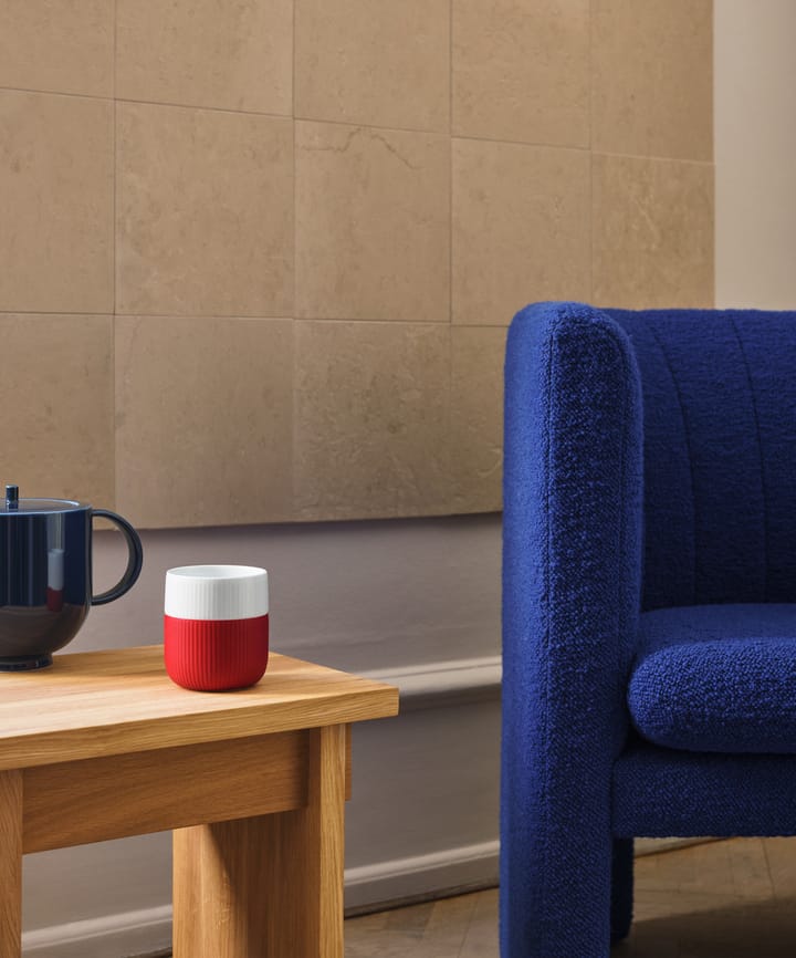 Fluted Contrast mugg, crimson Royal Copenhagen