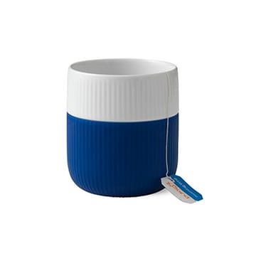 Fluted Contrast mugg - mega blue (mörkblå) - Royal Copenhagen