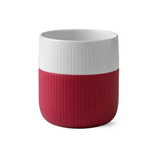 Fluted Contrast mugg, raspberry (rosa) Royal Copenhagen