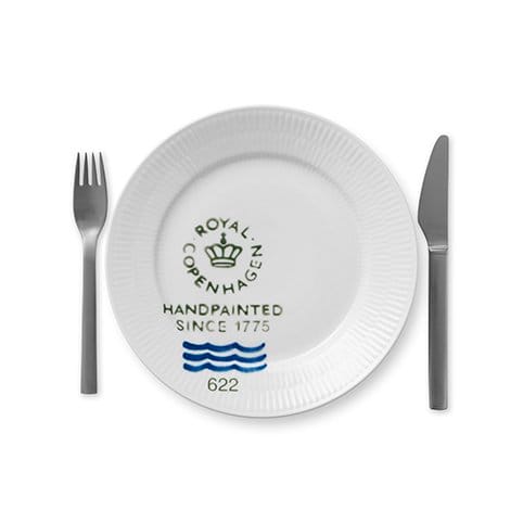 Fluted Signature tallrik - Ø 22 cm - Royal Copenhagen