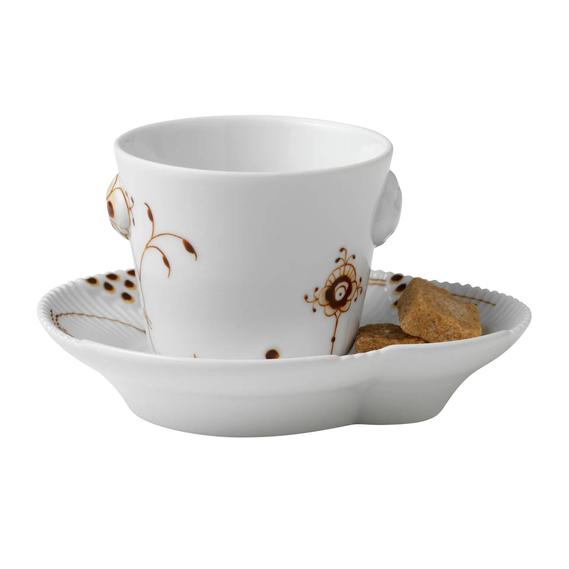 Multicoloured Elements mocca espressokopp och fat, 10 cl Royal Copenhagen