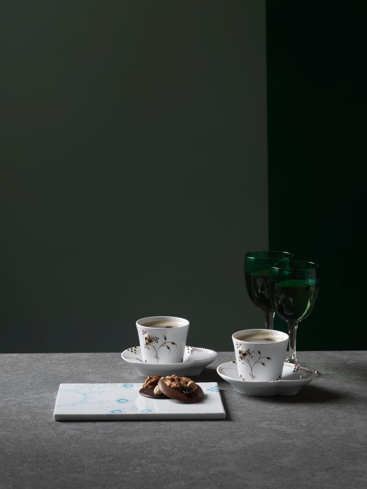 Multicoloured Elements mocca espressokopp och fat, 10 cl Royal Copenhagen