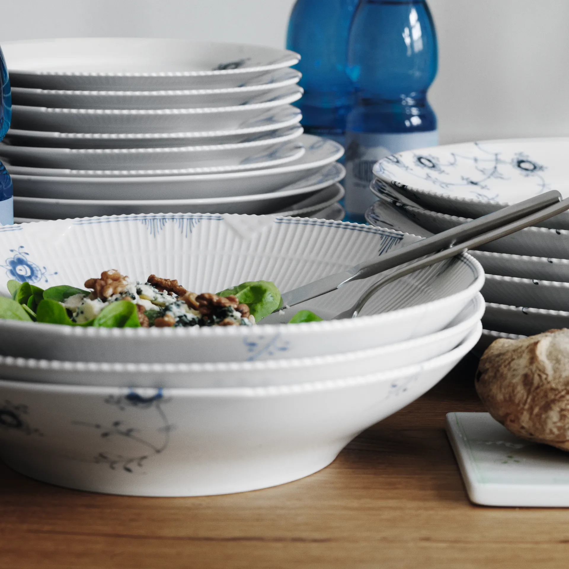 Multicoloured Elements tallrik, Ø 22 cm-blå Royal Copenhagen