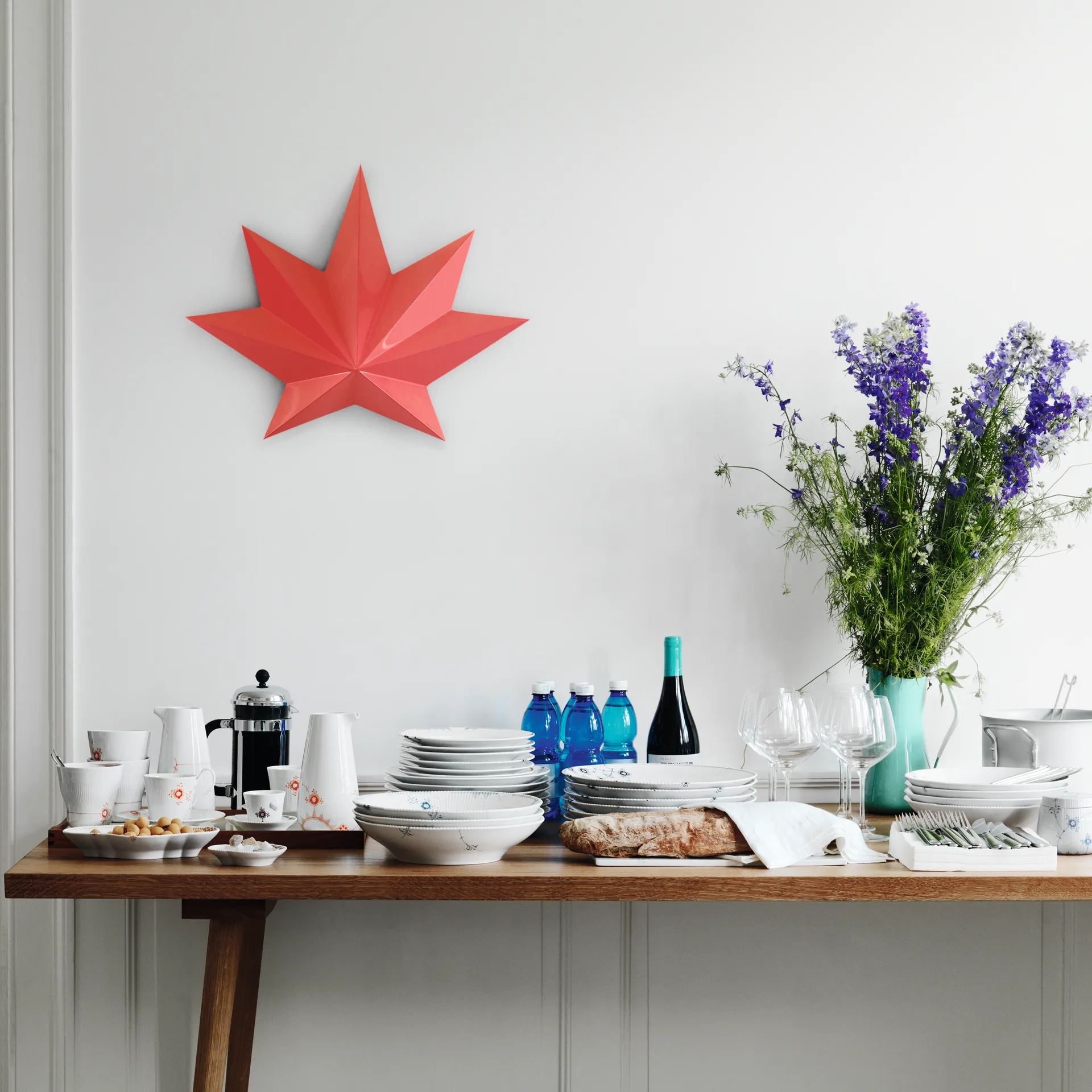 Multicoloured Elements tallrik, Ø 22 cm-blå Royal Copenhagen