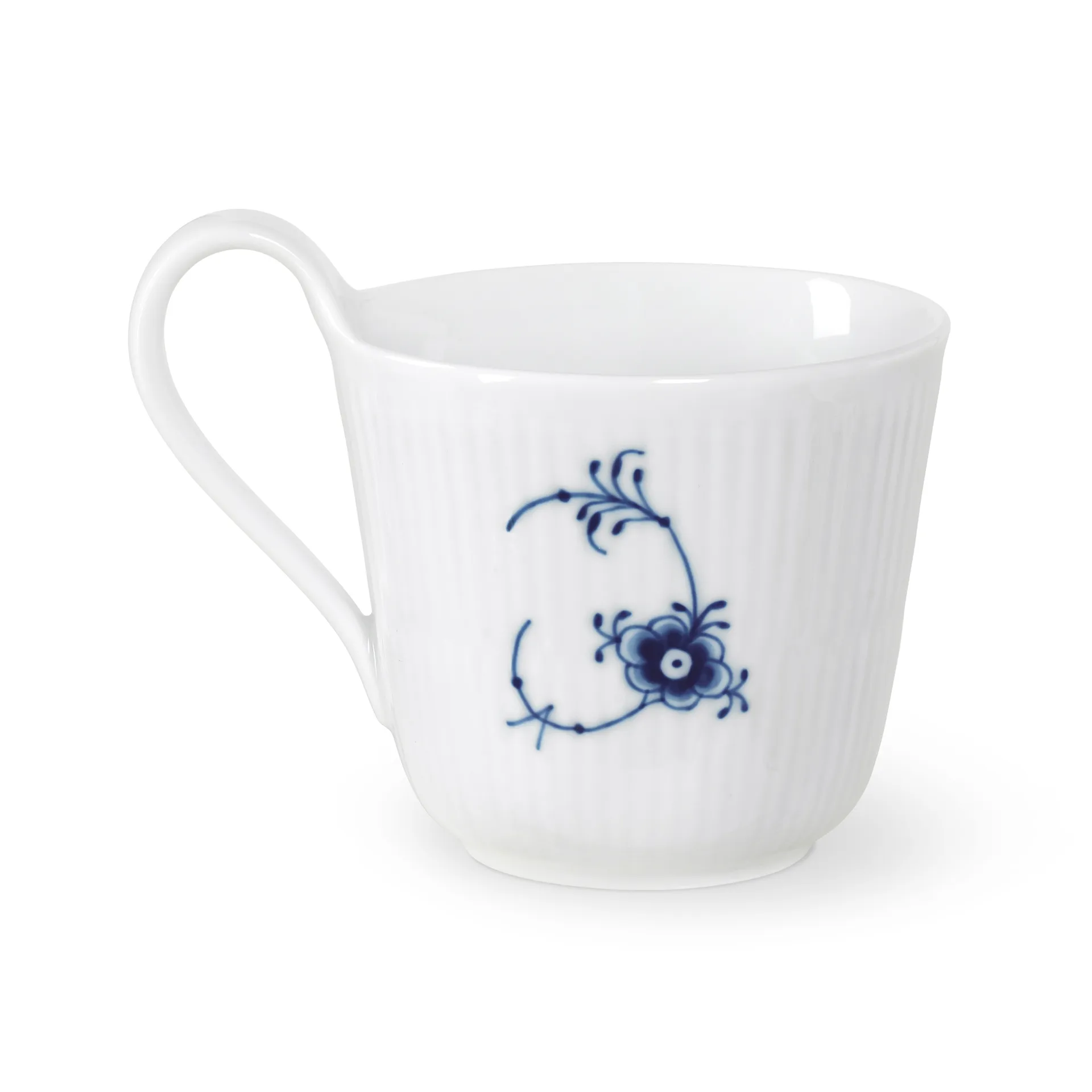 Musselmalet räfflat Alphabet mugg 33 cl, C Royal Copenhagen