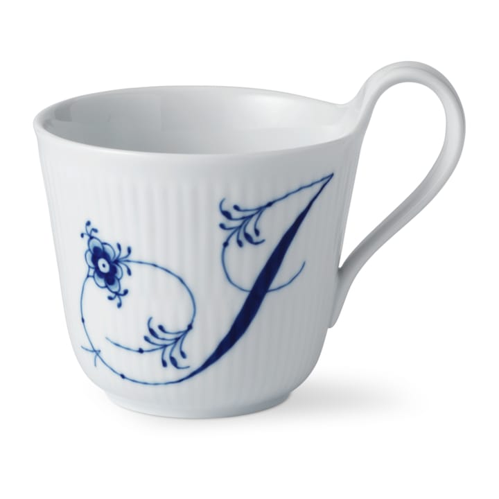 Musselmalet räfflat Alphabet mugg 33 cl - I - Royal Copenhagen
