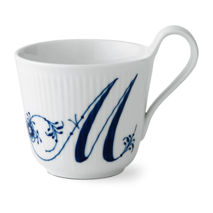 Musselmalet räfflat Alphabet mugg 33 cl - M - Royal Copenhagen
