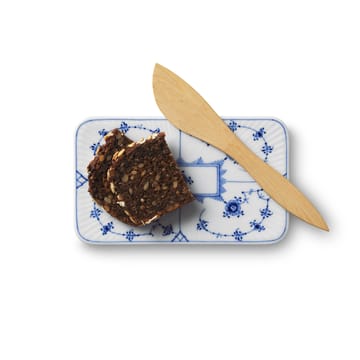 Musselmalet räfflat serveringsbricka - 15,5 cm - Royal Copenhagen