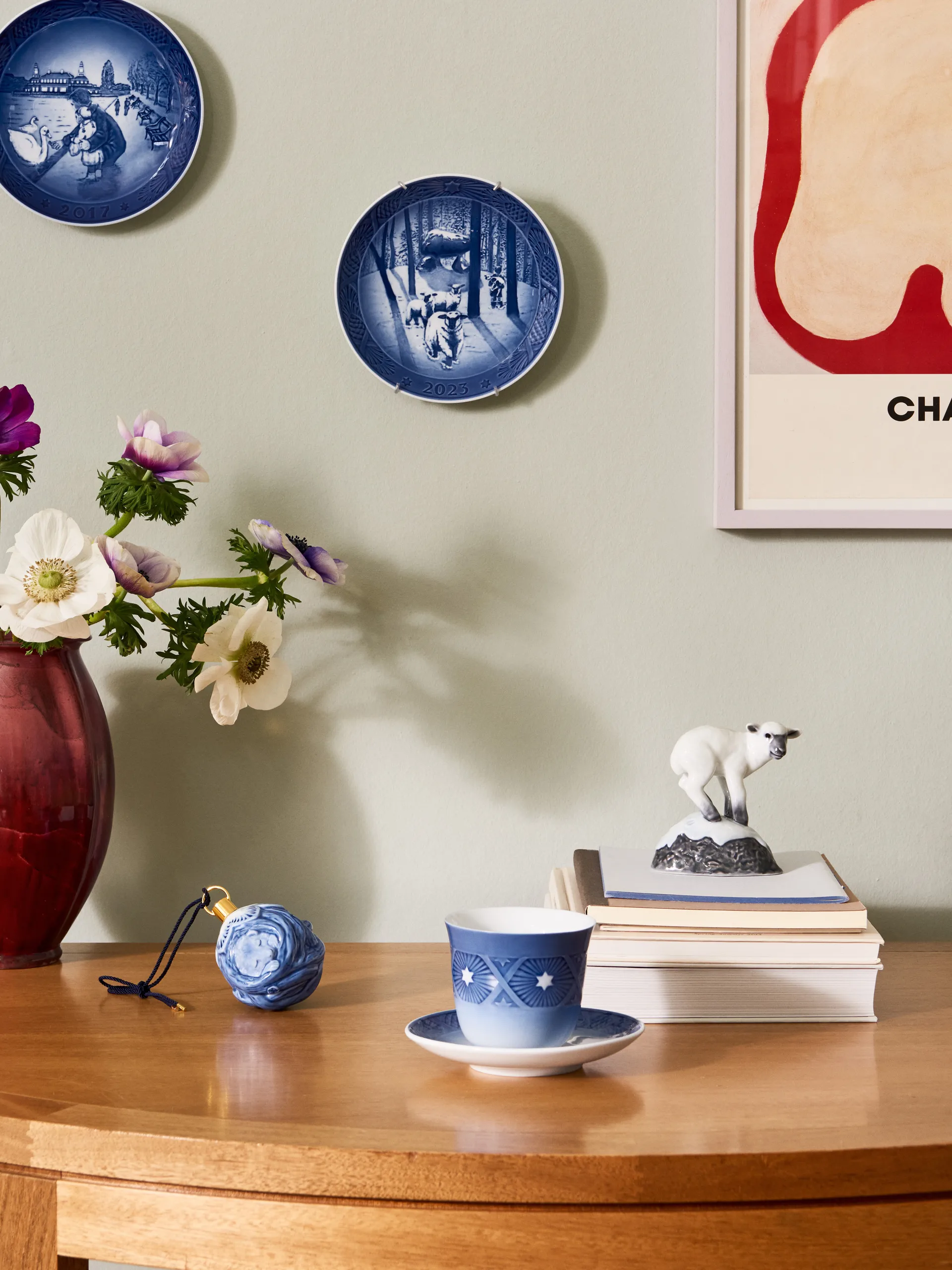 Royal Copenhagen Collectibles jultallrik 2023, Jultid i skogen Ø18 cm Royal Copenhagen