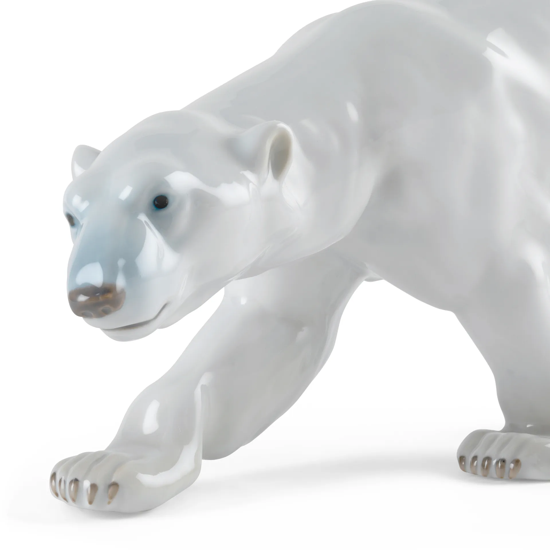 Royal Copenhagen dekoration gående isbjörn, 14 cm Royal Copenhagen