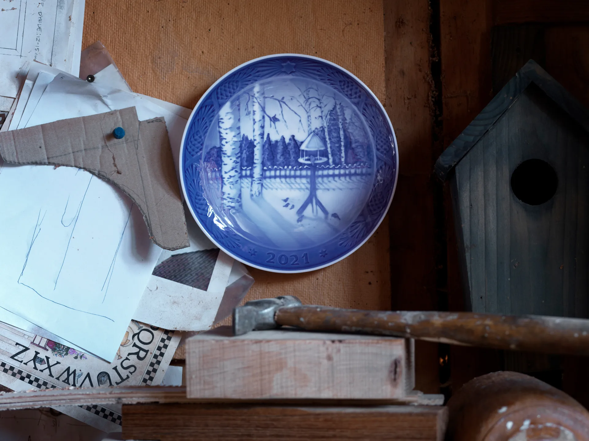 Royal Copenhagen jultallrik 2021, Blå Royal Copenhagen