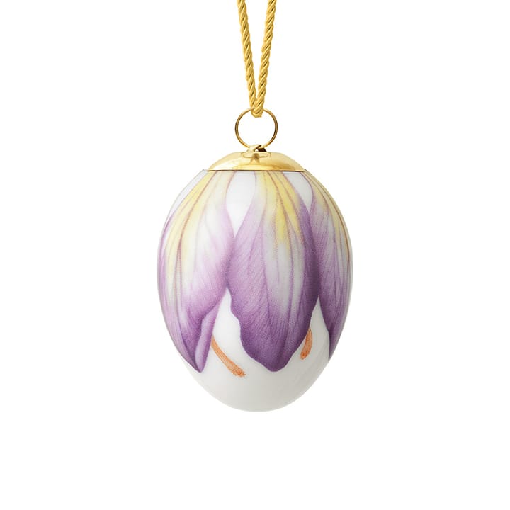 Royal Copenhagen påskägg 2022 6 cm, Lila krokus kronblad Royal Copenhagen