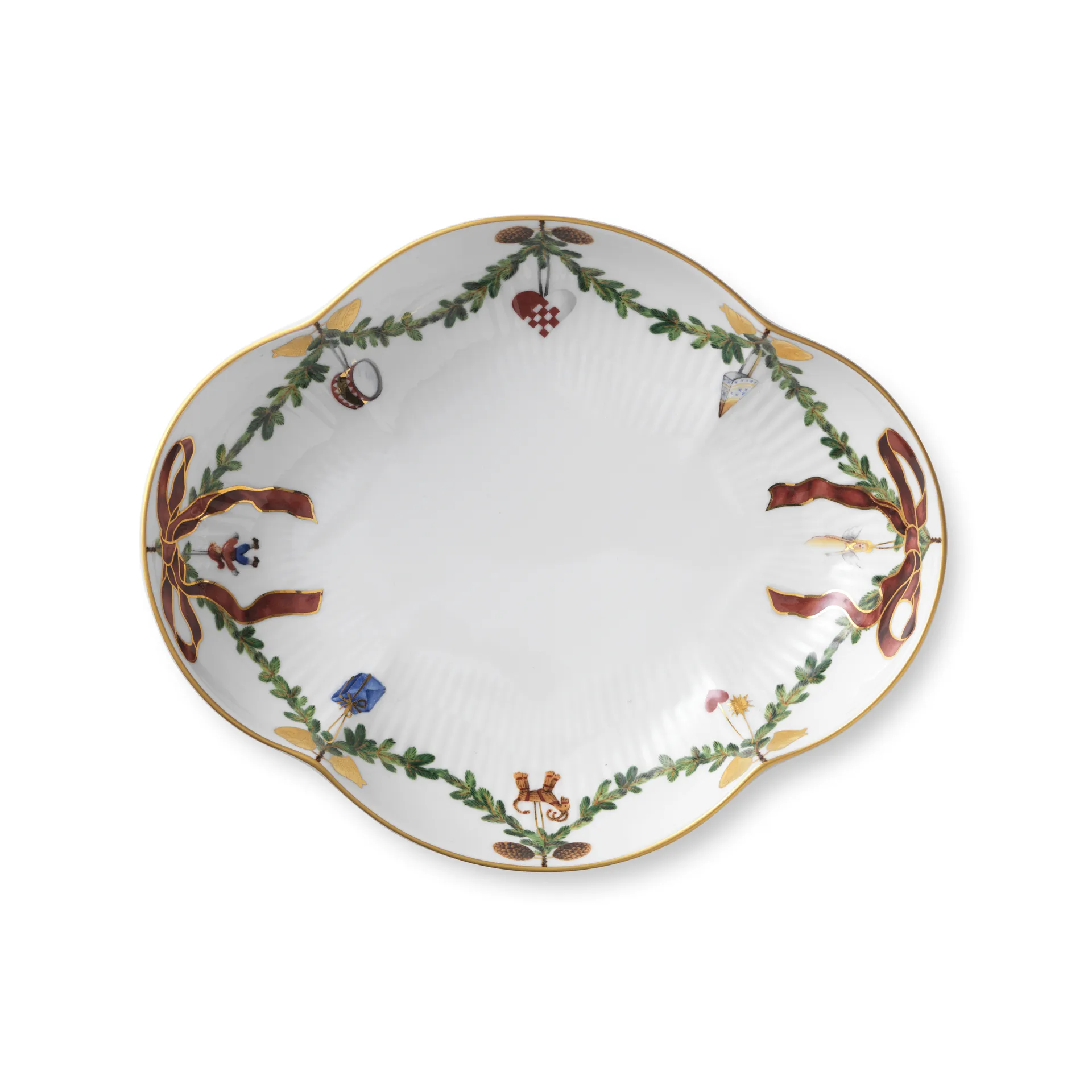 Star Fluted Christmas fat, Ø 22 cm Royal Copenhagen