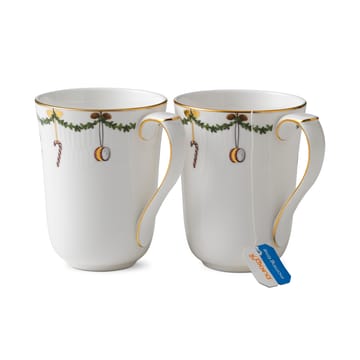 Star Fluted Christmas mugg 2-pack - 33 cl - Royal Copenhagen