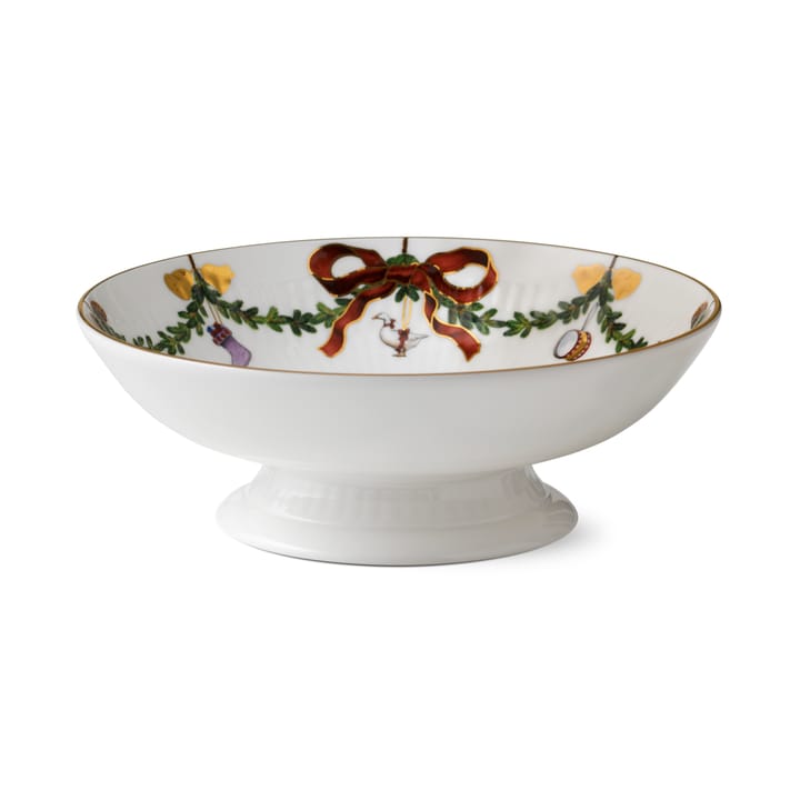 Star Fluted Christmas skål på fot, 6 cm Royal Copenhagen