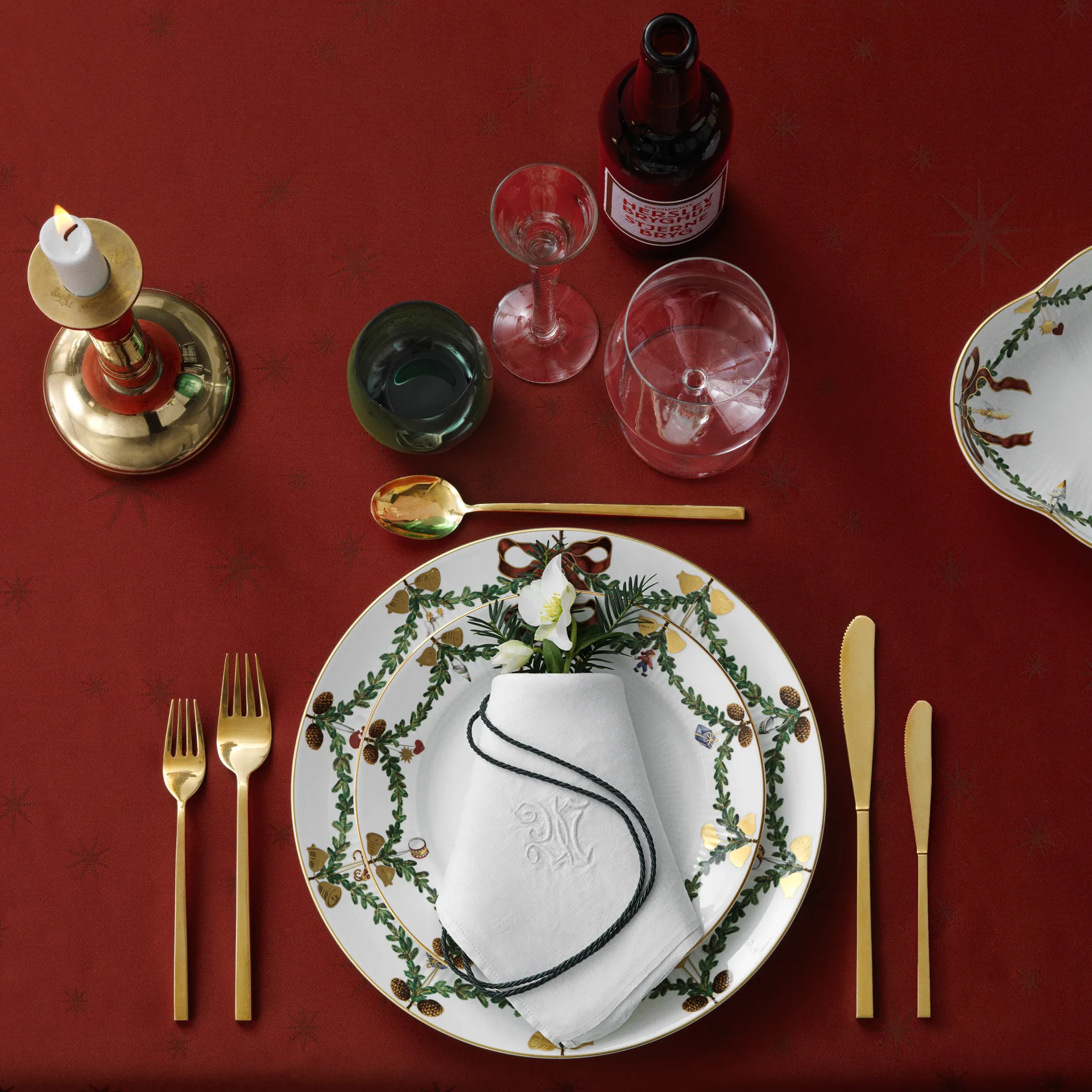 Star Fluted Christmas tallrik, Ø 19 cm Royal Copenhagen