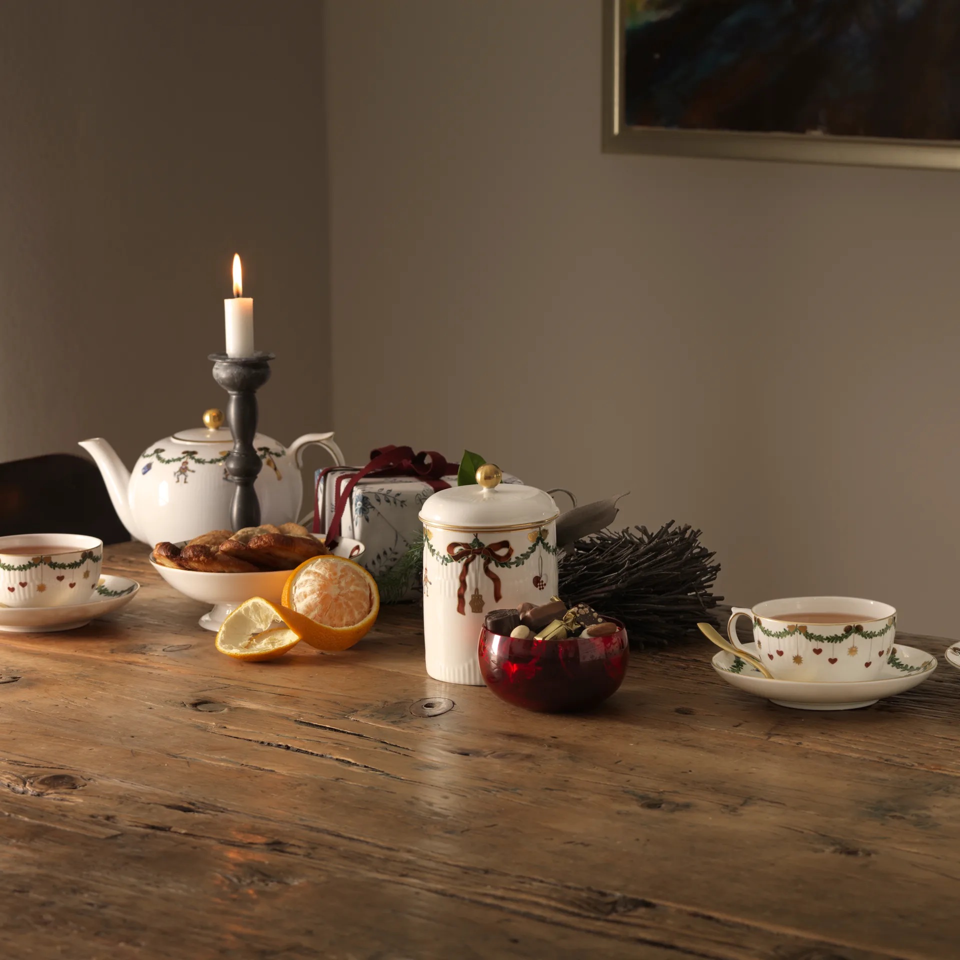 Star Fluted Christmas tekanna, 140 cl Royal Copenhagen