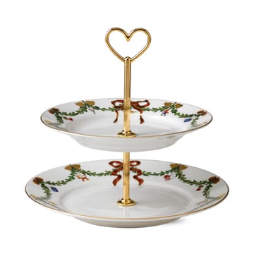 Star Fluted Christmas våningsfat - 23 cm - Royal Copenhagen