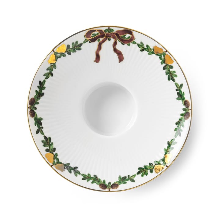 Star Fluted Christmas värmeljushållare Ø15,5 cm, Vit Royal Copenhagen