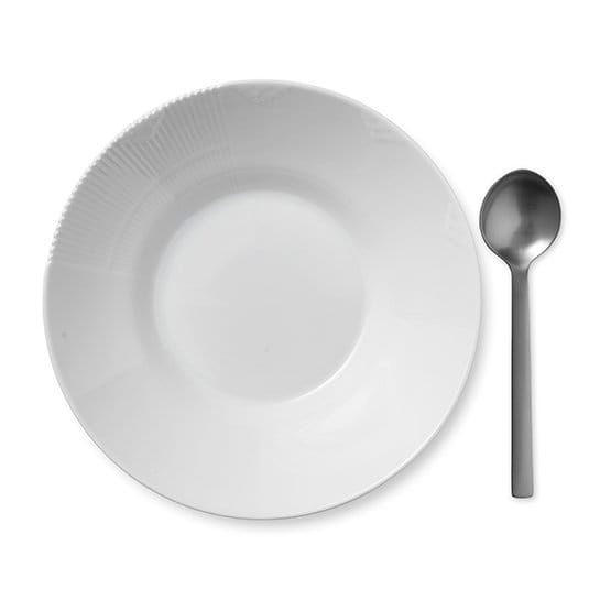 White Elements djup tallrik, Ø 25 cm Royal Copenhagen