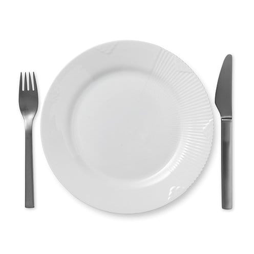 White Elements tallrik, Ø 22 cm Royal Copenhagen