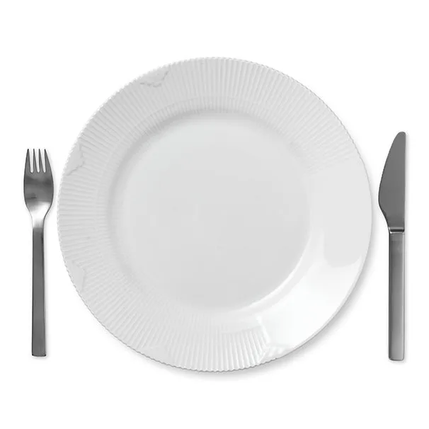 White Elements tallrik, Ø 28 cm Royal Copenhagen