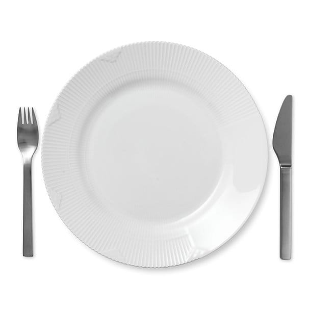 White Elements tallrik - Ø 28 cm - Royal Copenhagen