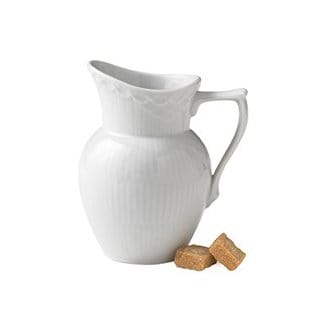 White Fluted Half Lace mjölkkanna, 17 cl Royal Copenhagen