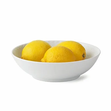 White Fluted Half Lace skål, 1,1 l Royal Copenhagen