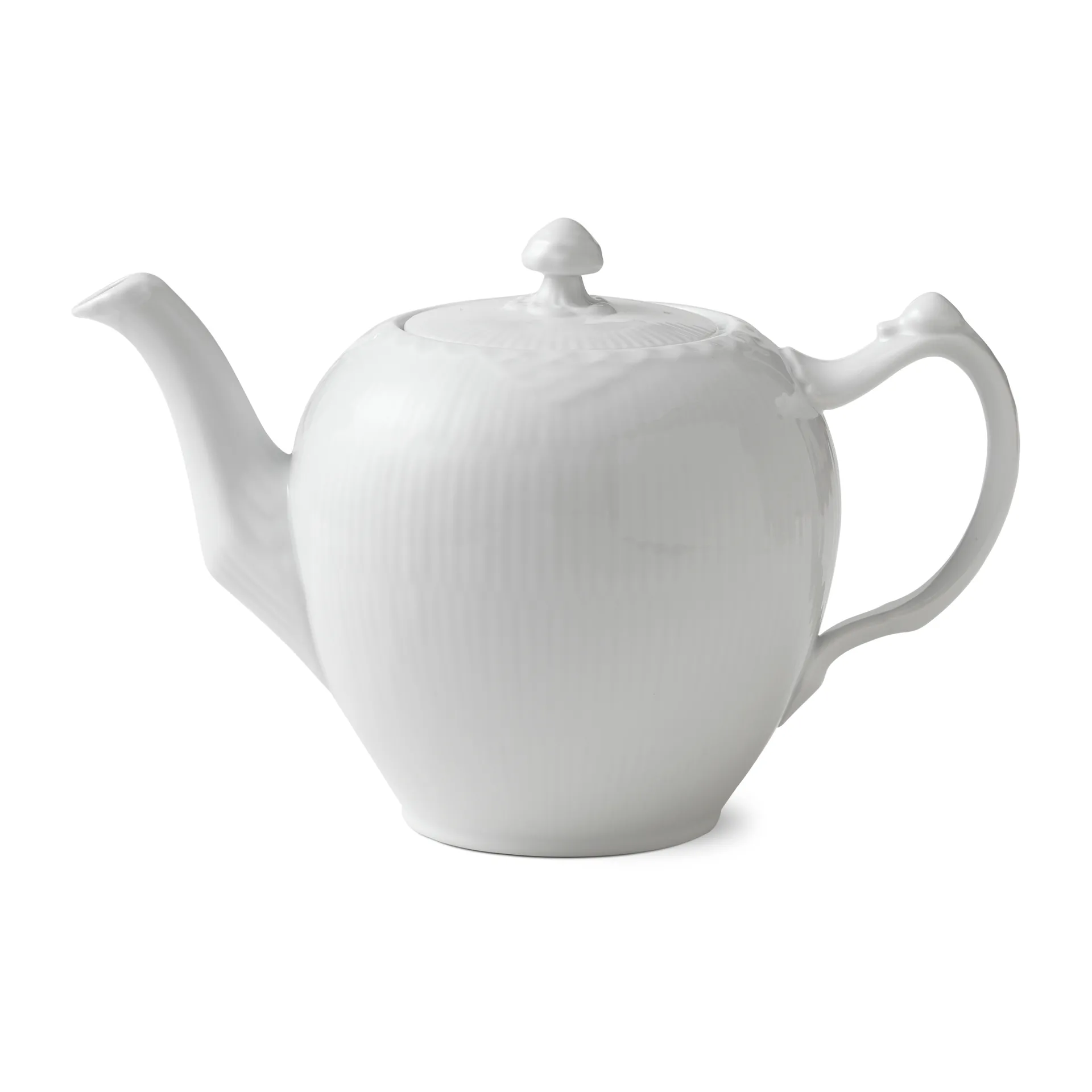White Fluted Half Lace tekanna, 1 liter Royal Copenhagen