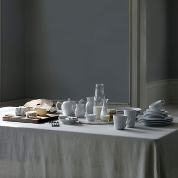 White Fluted Half Lace tekopp med fat - 20 cl - Royal Copenhagen