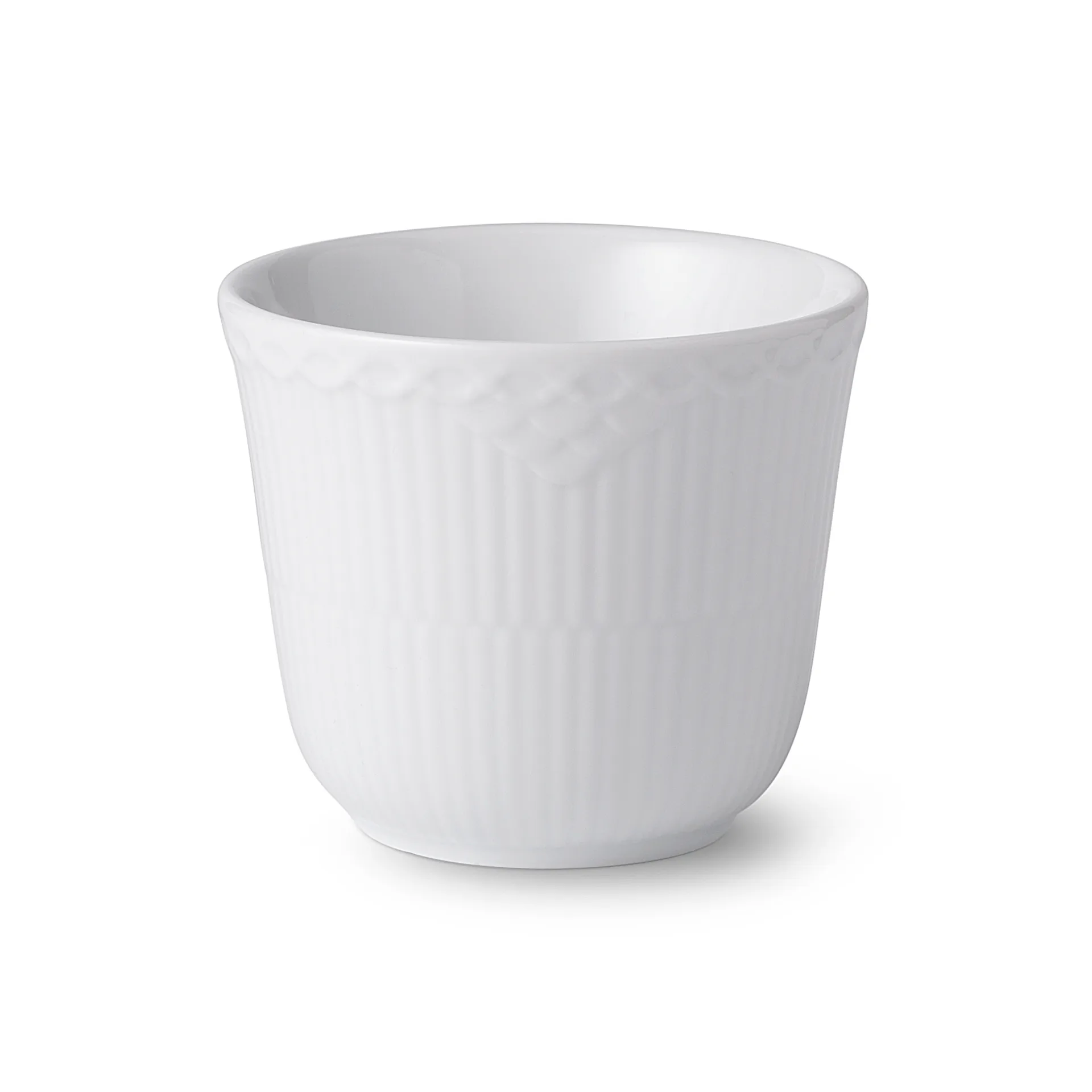 White Fluted Half Lace termomugg, 26 cl Royal Copenhagen