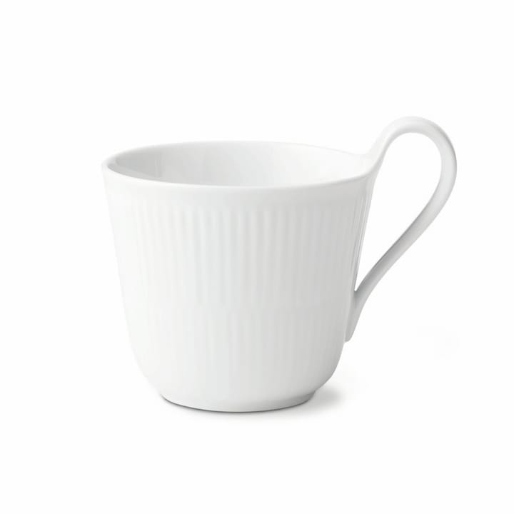 White Fluted kopp med högt handtag - 33 cl - Royal Copenhagen