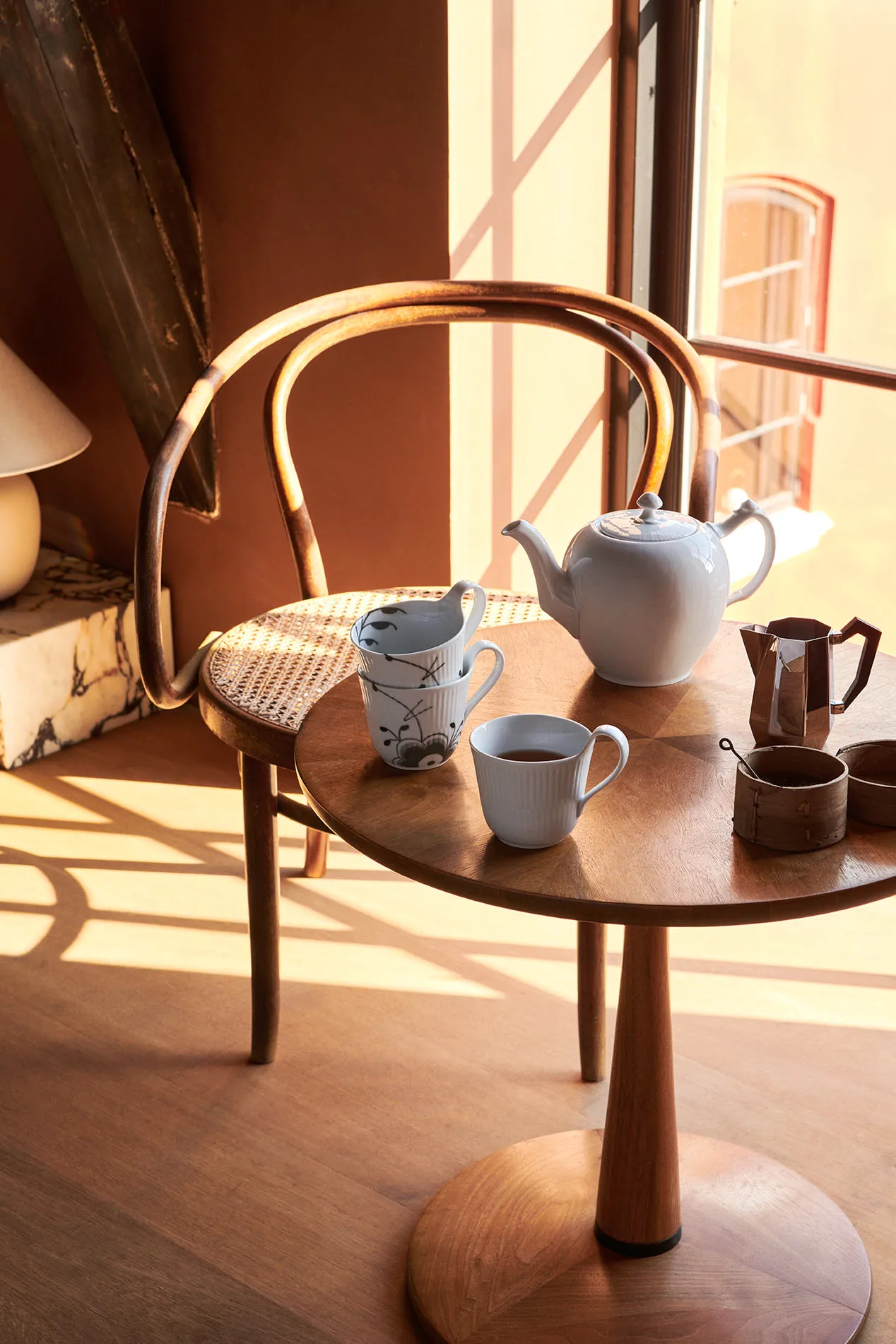 White Fluted mugg med högt handtag, 25 cl Royal Copenhagen