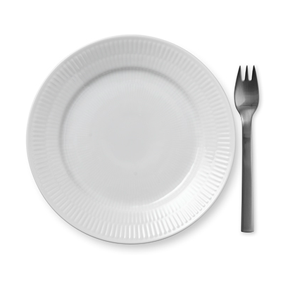 Royal Copenhagen White Fluted tallrik 19 cm | Skandinavisk Design | Assietter | Vit