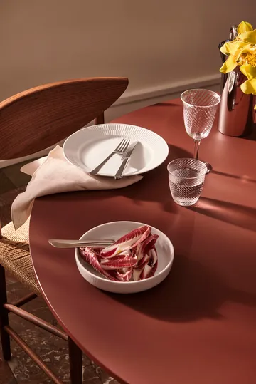 White Fluted tallrik Ø25 cm - White - Royal Copenhagen