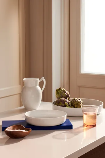 White Fluted ugnsform Ø27 cm - White - Royal Copenhagen